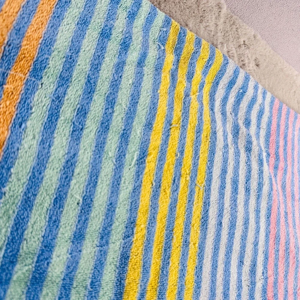 Vintage Gramercy‎ Brastex Towel Seahorses Two Sided Beach Brazil 28